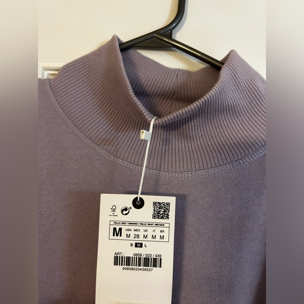 Zara Women's Lavender Long Sleeve Dress (Brand New/Never Worn) - Picture 3 of 5